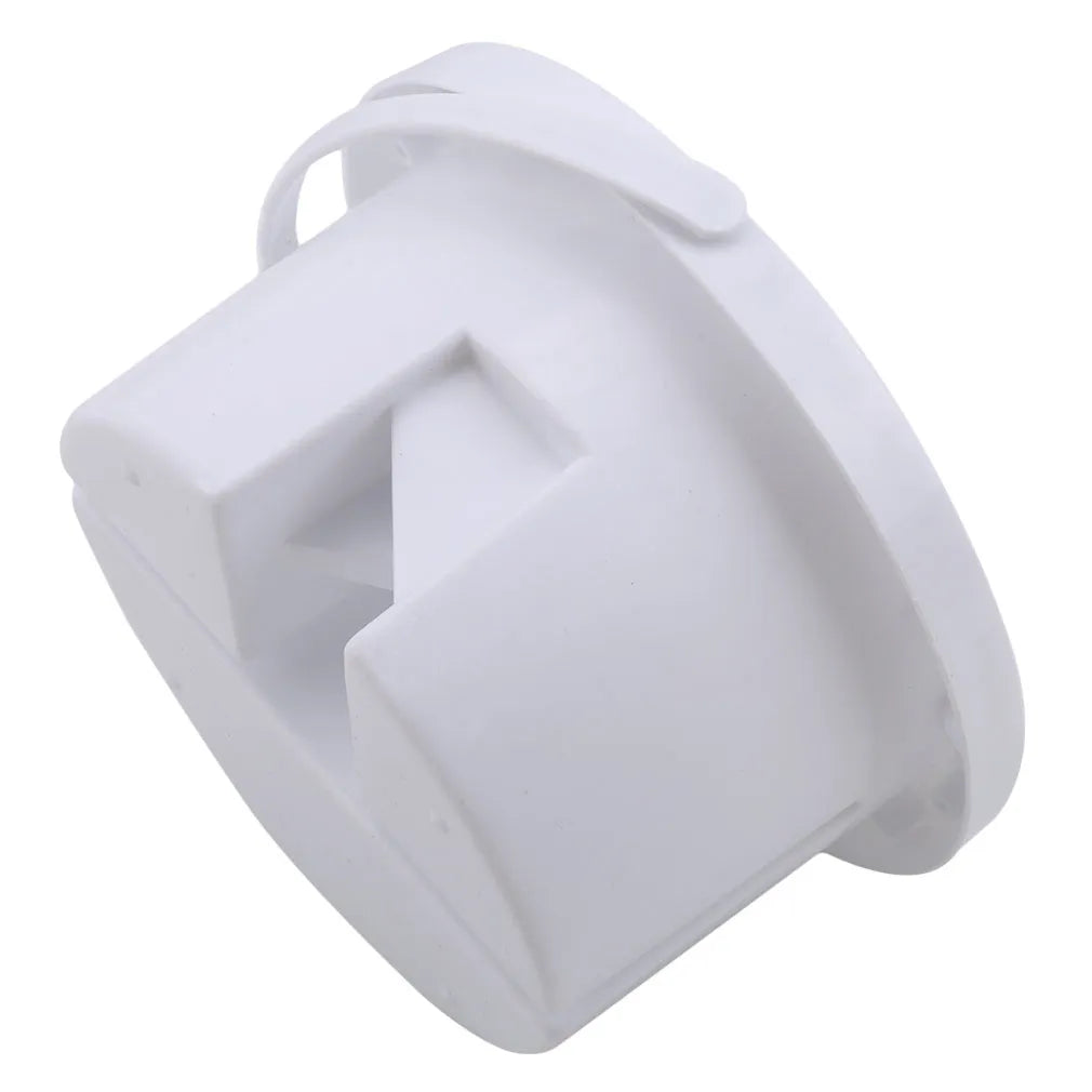 White plastic paint brush holder with 16.5 cm diameter, cake decoration clip style.
