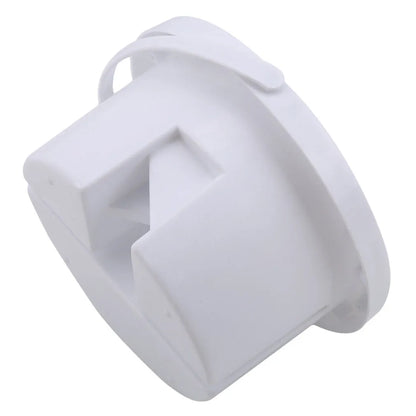 White plastic paint brush holder with 16.5 cm diameter, cake decoration clip style.