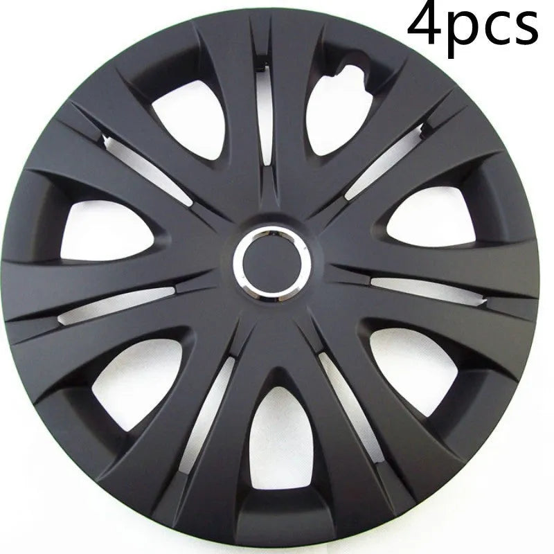 Universal ABS plastic wheel hub cover in silver colour for car wheel decoration.