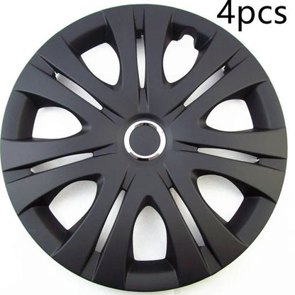 Universal ABS plastic wheel hub cover in silver colour for car wheel decoration.