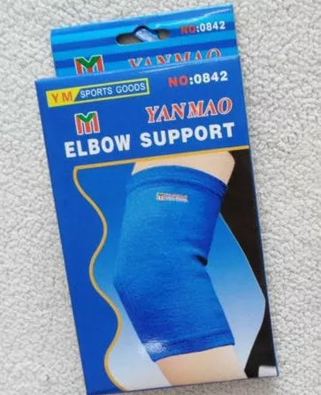 Adult sports elbow protector for basketball and badminton, made from durable polyester fiber