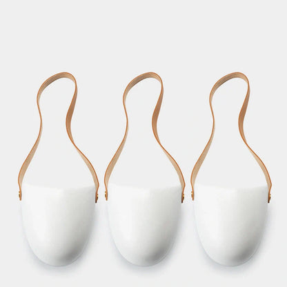 Stylish ceramic wall-mounted flower pot with no-trace nails for easy installation