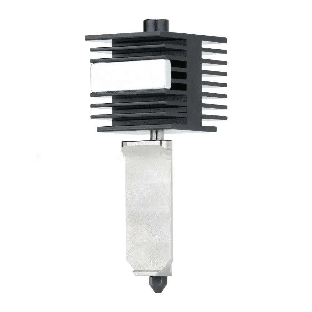 Hardened steel hot end nozzle assembly with black silicone sleeve for Bambu Lab A1 Mini 3D printer