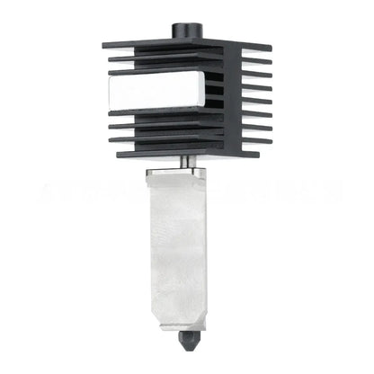 Hardened steel hot end nozzle assembly with black silicone sleeve for Bambu Lab A1 Mini 3D printer