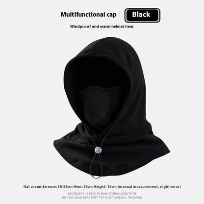 Premium fleece face mask and neck warmer with 360-degree coverage, adjustable drawstring, and versatile design for winter outdoor activities