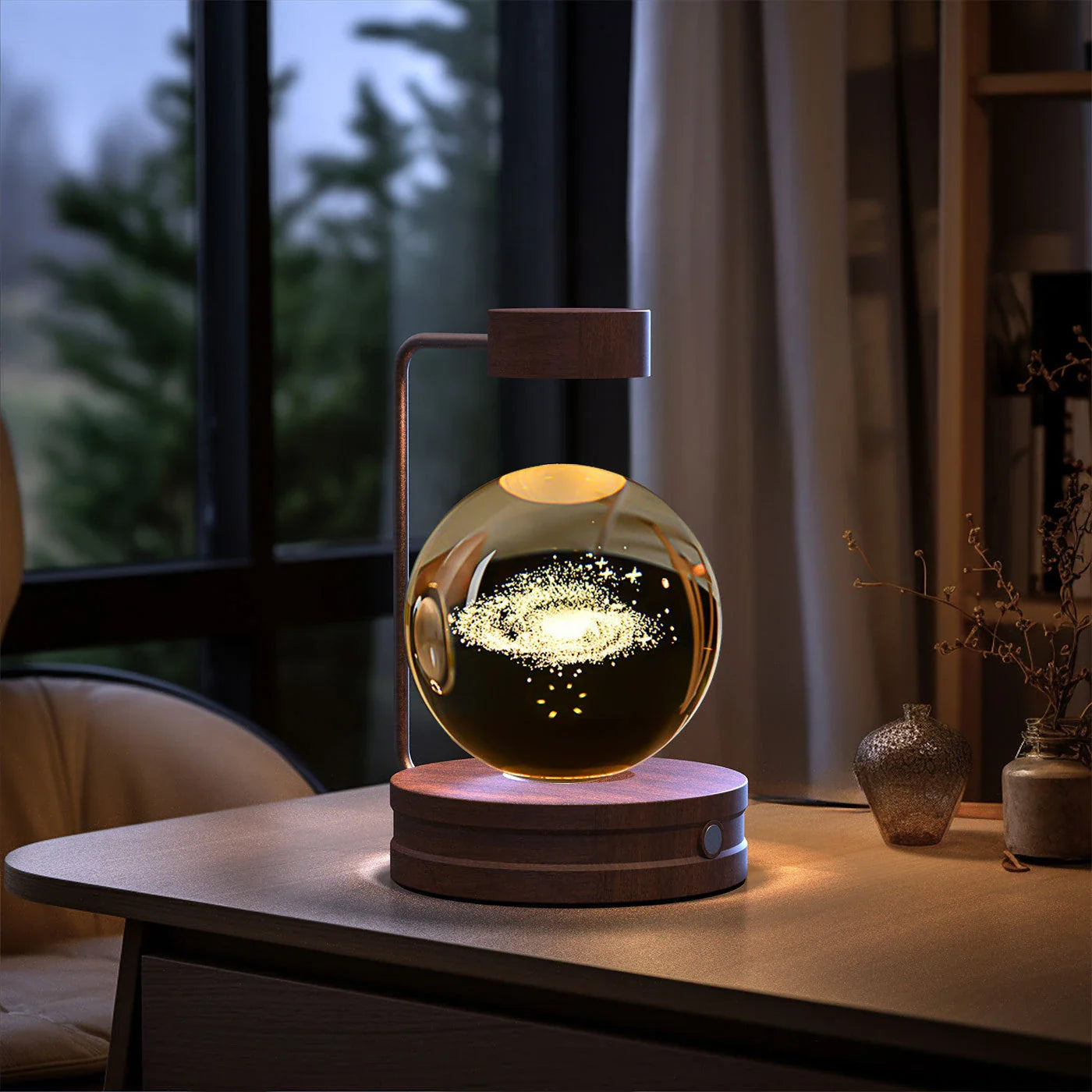 Captivating Crystal Ball Dinosaur Nightlight with Warm, Soothing Glow