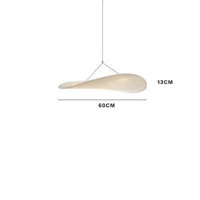 Art silk chandelier ceiling light in Silent Wind style with fabric-like shade