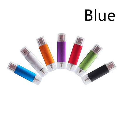 Caike aluminum alloy USB 2.0 flash drive in 32GB or 64GB with seven colour options