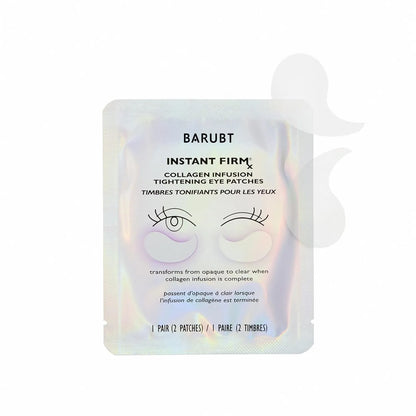 White collagen firming eye mask patches, product size 9 x 11.6 cm, single pack