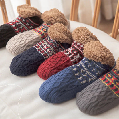 Warm Non-Slip Indoor Socks for Fall and Winter in various colors