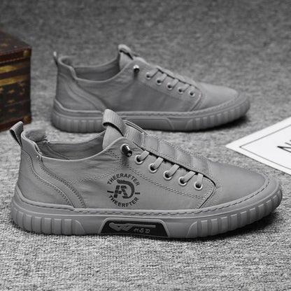 Men's casual canvas shoes with breathable mesh lining in multiple colors