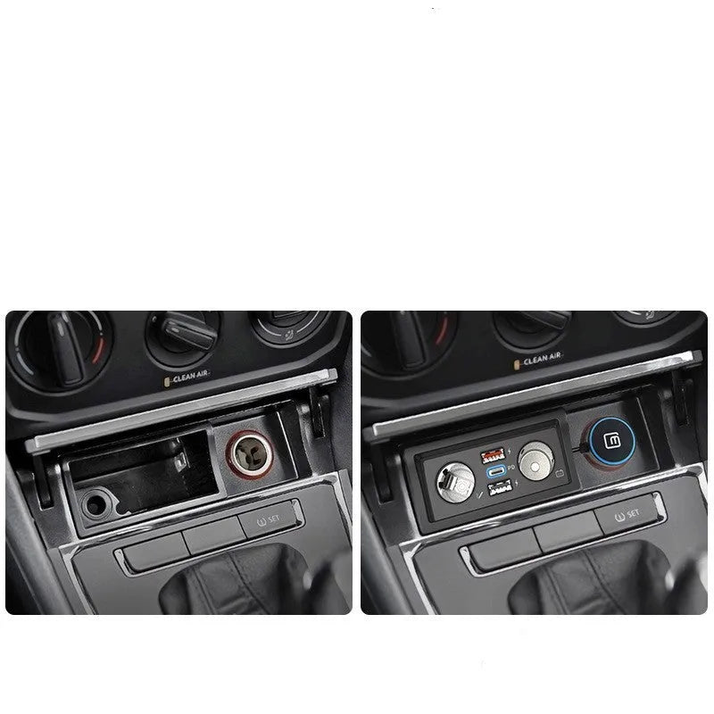 Volkswagen USB car charger with QC3.0 fast charging for Lavida, Bora and Weiling models