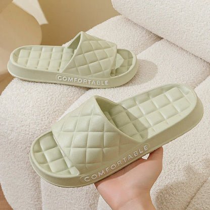 Plush flannel house slippers with soft EVA soles for quiet, cushioned indoor wear in a variety of vibrant colors