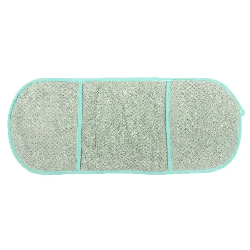 Pet super absorbent towel, 60 x 25 cm, pocket style scrub gloves for cats and dogs, in Beige Blue Green Pink White