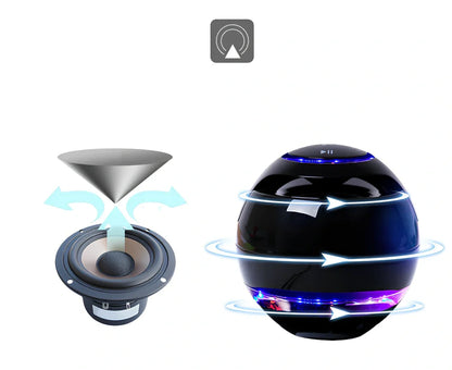 Black or white wireless Bluetooth speaker with 10m range and 3W output power