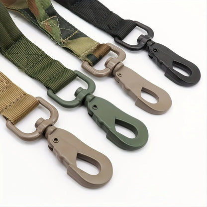 Retractable dog leash for large breeds with ergonomic handle, shown in black, green, and khaki.