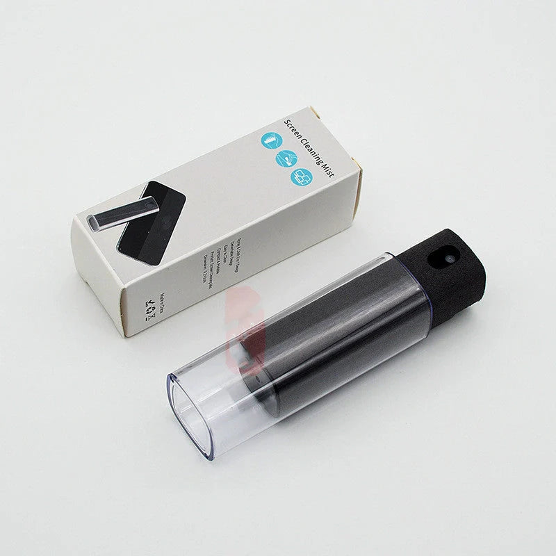 2-in-1 screen cleaner kit with microfiber cloth for dust and fingerprint removal on electronic devices