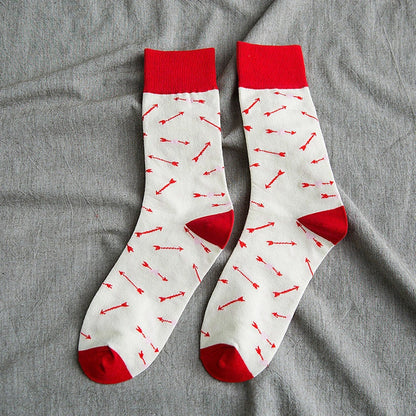 Women's cotton Jacquard cartoon animal tube socks in various fun designs