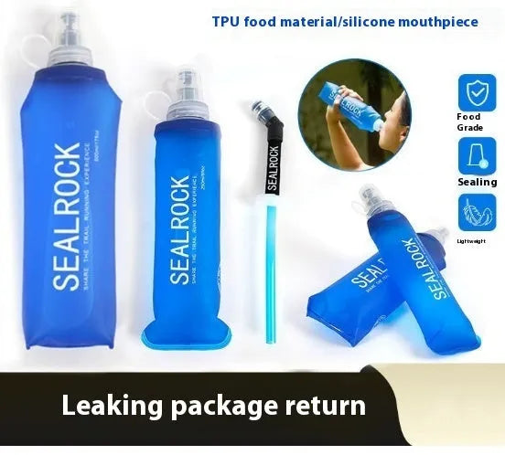 Plastic portable straw for mountain climbing and biking hydration with suction tube