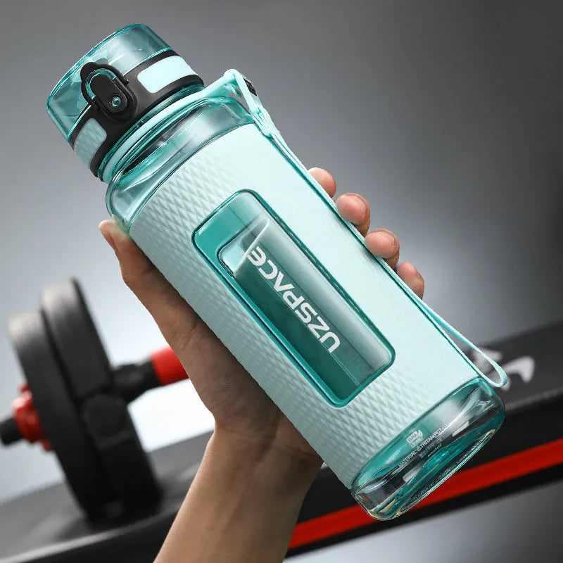 Sport water bottle in various colours with capacity markings showing different size options