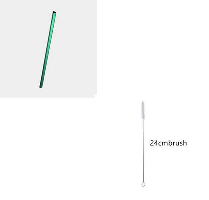 Premium heart-shaped reusable metal drinking straws for bubble tea and other beverages