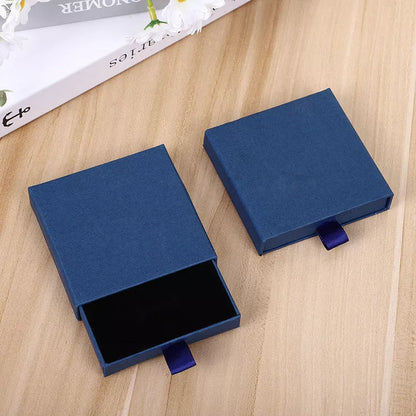 Drawer jewelry box for necklace and bracelet storage in various colors and sizes