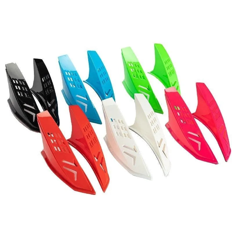 Pair of plastic helmet horns with 3M adhesive backing for children's 60-62cm helmets in six colour options