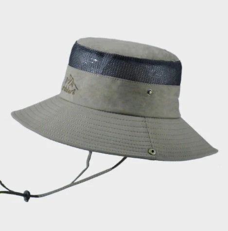 Breathable mesh bucket hat for sun protection in various colors