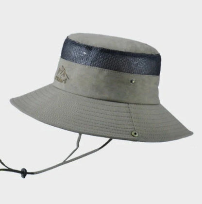 Breathable mesh bucket hat for sun protection in various colors