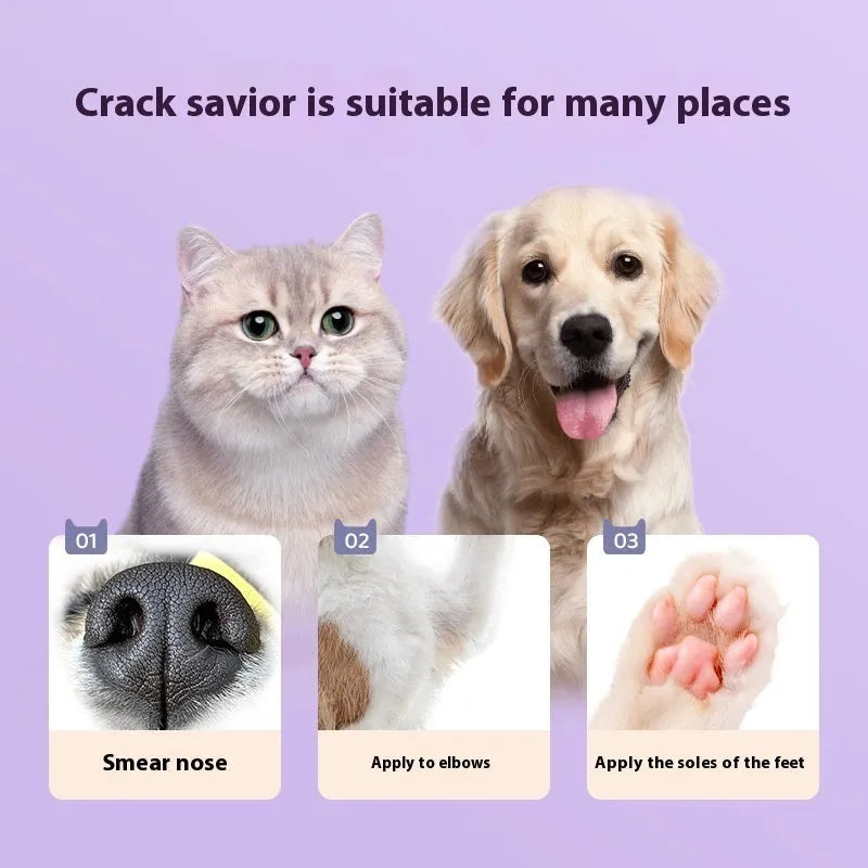 40g pet foot cream container with Brazil palm wax formula and claw balm for cat and dog paw care