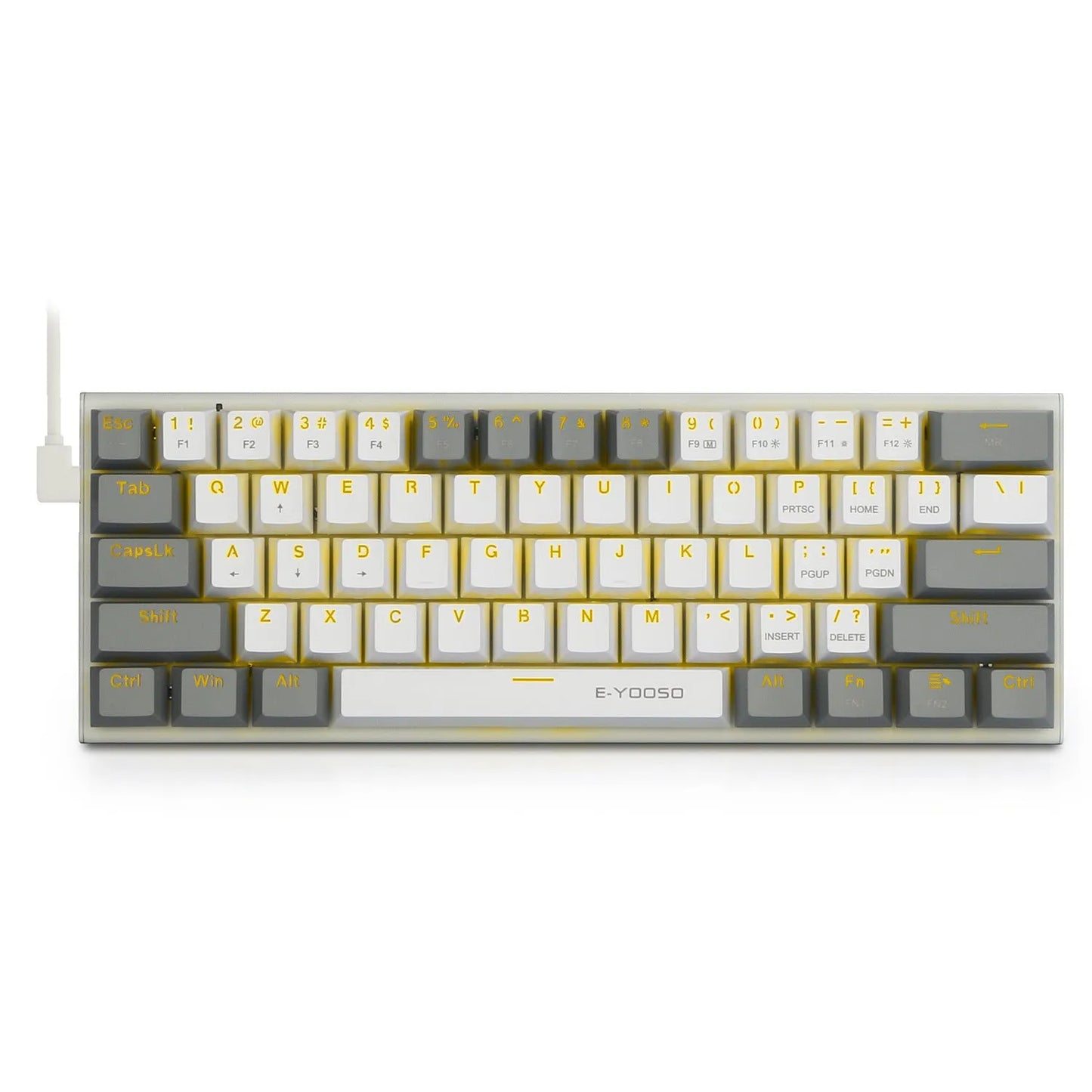 Aluminium alloy mechanical keyboard key caps in black, grey, and green colour scheme