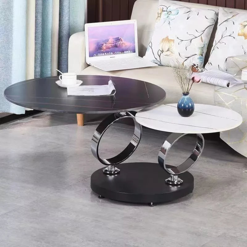Rotary multifunctional folding table in slate, available in four color options