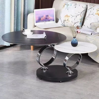 Rotary multifunctional folding table in slate, available in four color options