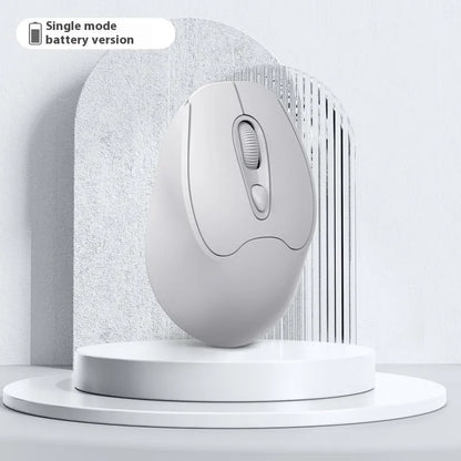 Dual-mode Bluetooth wireless mouse in multiple colours with quiet click operation