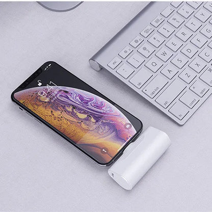 Mini ultra-thin power bank 4500mAh, 77x47x26mm, 92g, in white black pink green or red