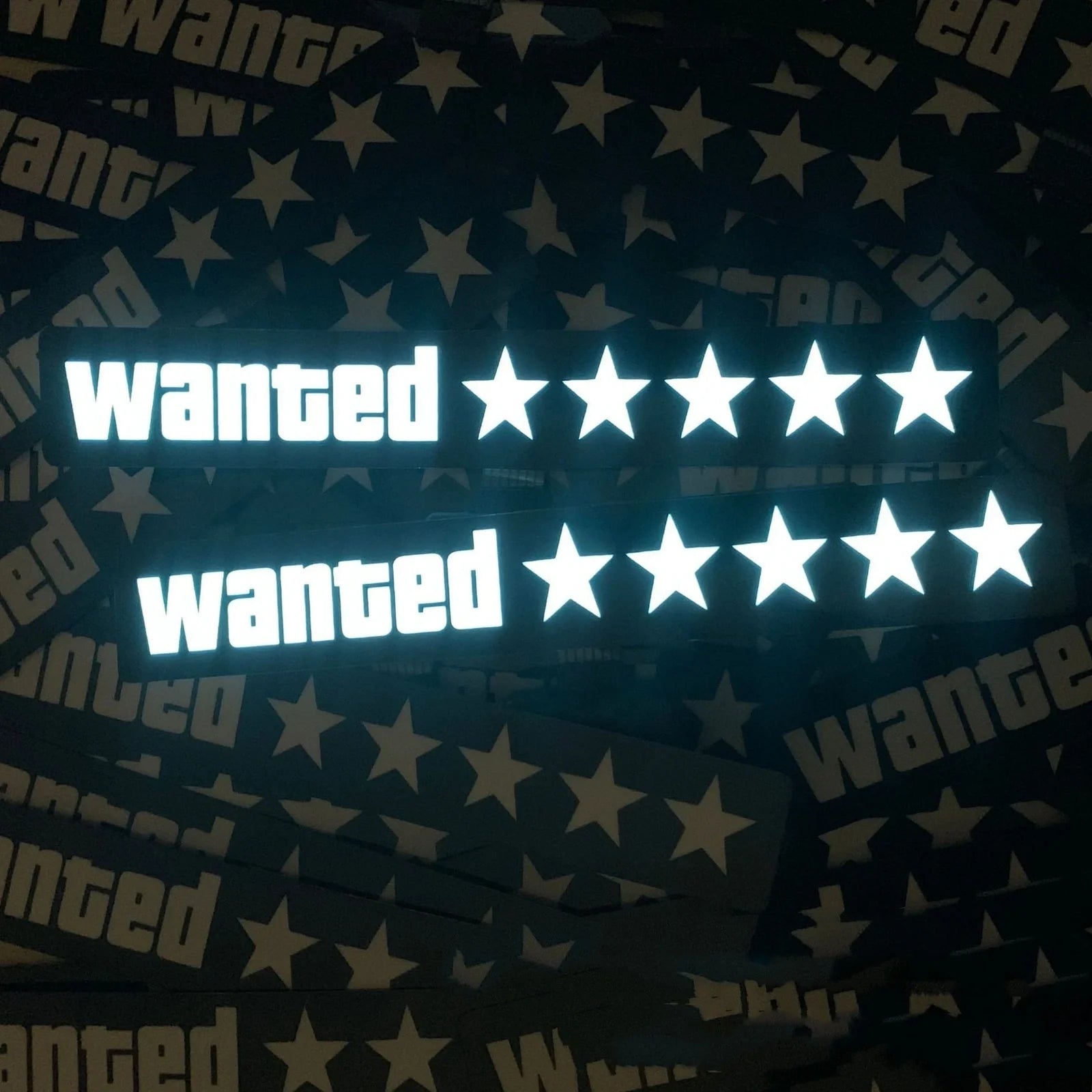 27cm × 4cm luminous car sticker with 0.35mm thickness and 8000-hour lifespan