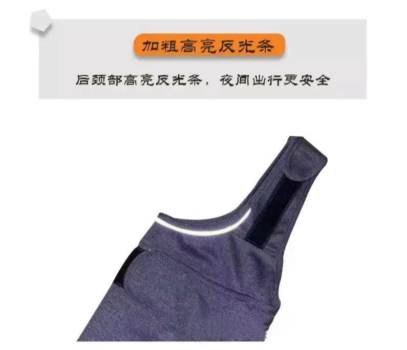 Heather gray dog anxiety jacket warm vest for small to extra-large dogs