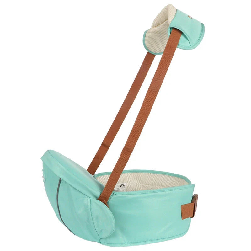 A comfortable 2-in-1 baby carrier with versatile carrying options, suitable for newborns to toddlers, featuring multiple color choices and a large storage compartment.