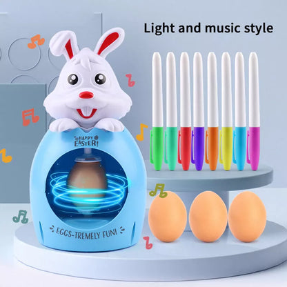 Easter egg decoration kit for kids with sound and light features, safe and non-toxic