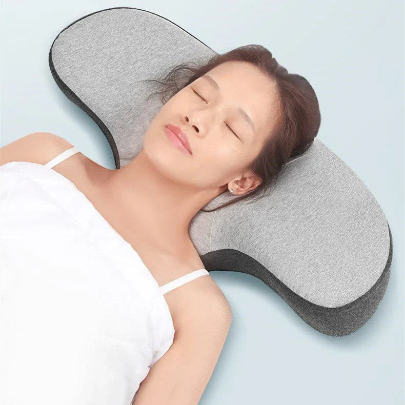 Cozy Comfort Memory Foam Pillow with Contoured Design for Neck and Back Support