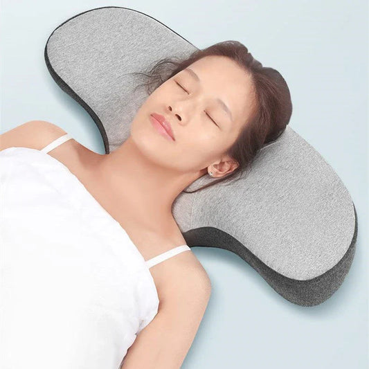Cozy Comfort Memory Foam Pillow with Contoured Design for Neck and Back Support