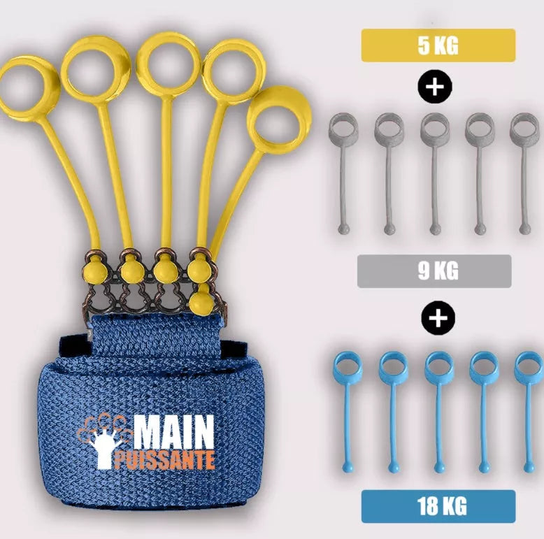 Adjustable Hand Yoga Resistance Band for finger strength training with three tension levels