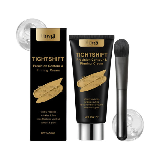 30g jar of lightweight moisturising cream with firming properties and application brush