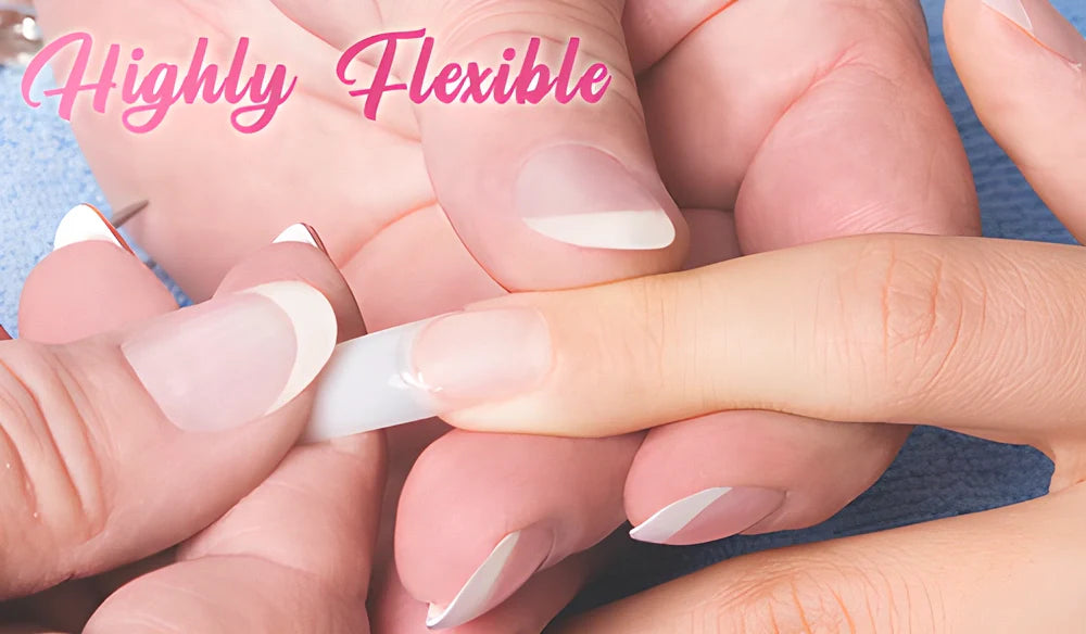 FiberBeauty Nail Extension Silk Fiberglass - 10 pieces of customizable, durable, and natural-looking nail extensions