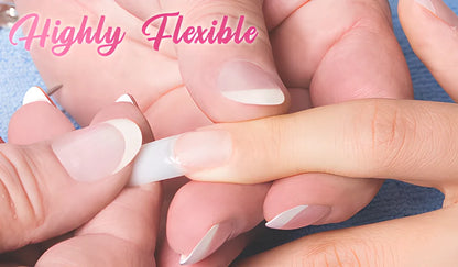 FiberBeauty Nail Extension Silk Fiberglass - 10 pieces of customizable, durable, and natural-looking nail extensions
