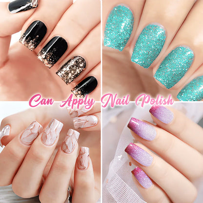 FiberBeauty Nail Extension Silk Fiberglass - 10 pieces of customizable, durable, and natural-looking nail extensions