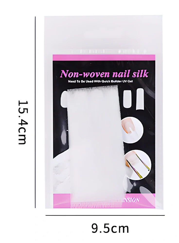 FiberBeauty Nail Extension Silk Fiberglass - 10 pieces of customizable, durable, and natural-looking nail extensions
