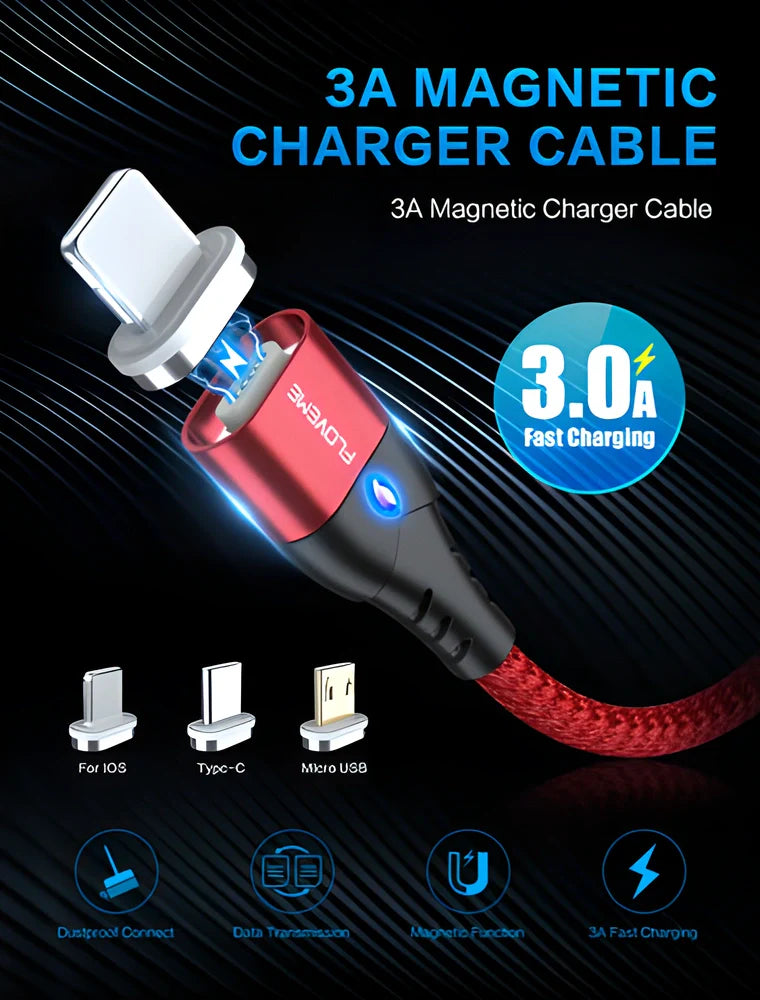 Hhomeenjoy  Ultra-Strong Magnetic Fast Charging Cable for Phones & Devices
