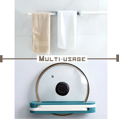 Fold-Away Slipper Organizer made of sturdy ABS plastic with a foldable design and adhesive backing for damage-free installation