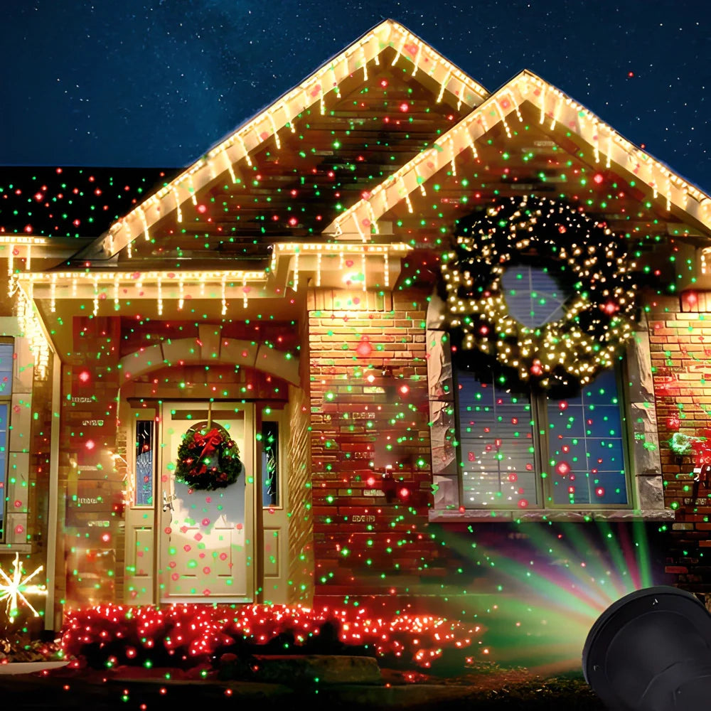 Garden Sky Star Laser Projector - Mesmerizing cascading stars that transform your backyard into a winter wonderland
